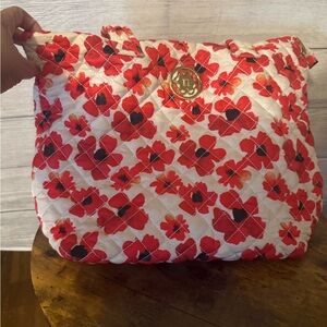Nanette Lepore Red and White Floral Tote